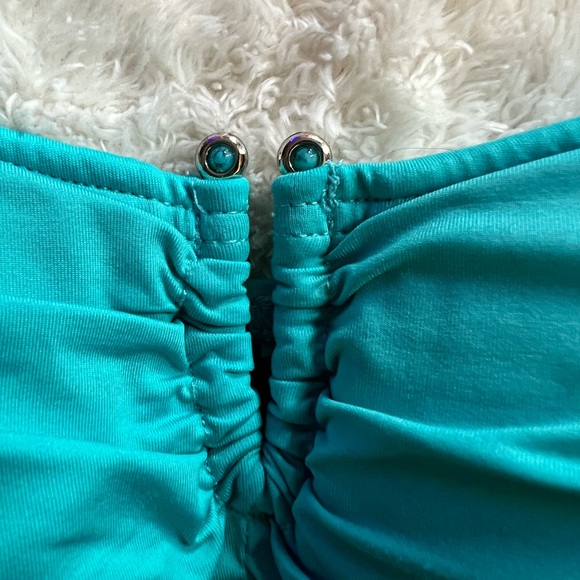 Tommy Bahama Women’s One Piece Suit, Turquoise, Size 10 - Picture 4 of 7